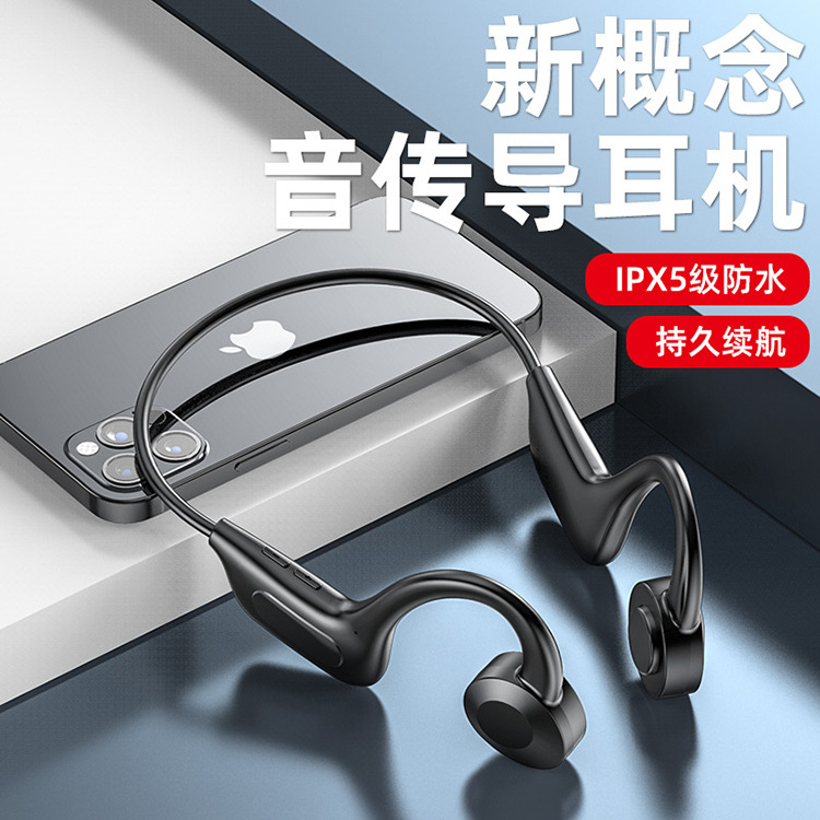 New Air Conduction Concept Bluetooth Earphones, Wireless In-Ear-Free Sport Hanging Long Standby, Private Mold