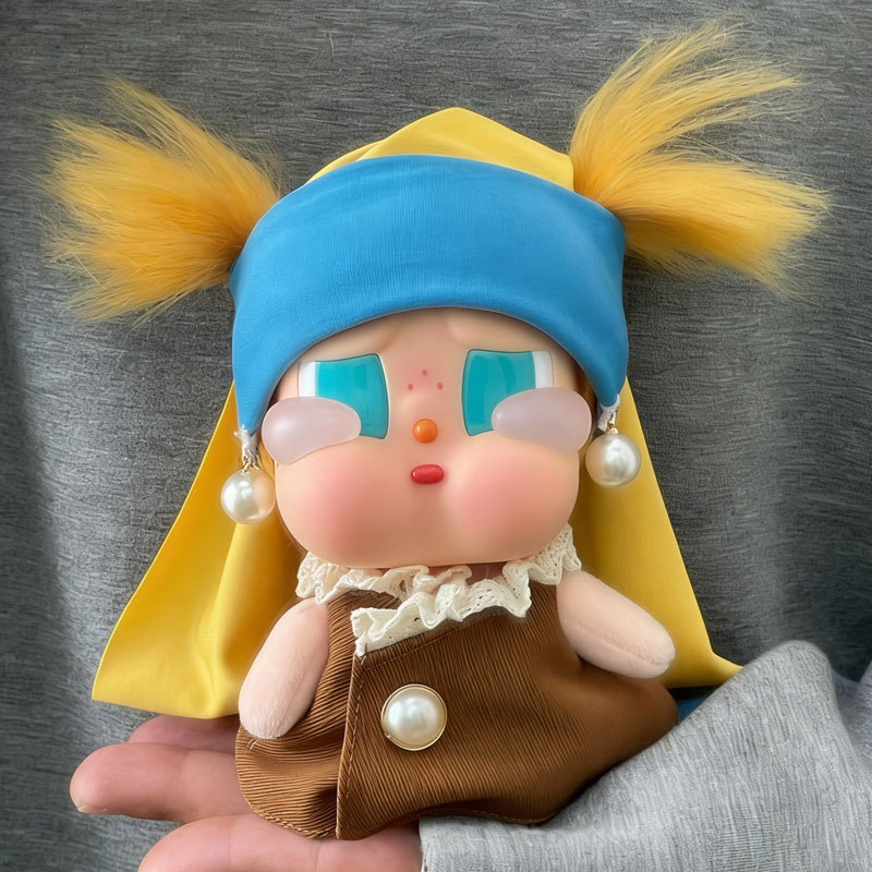 Only doll clothes] Suitable for crying baby Crybaby doll clothes 15cm seaside vacation girl with pearl earring set