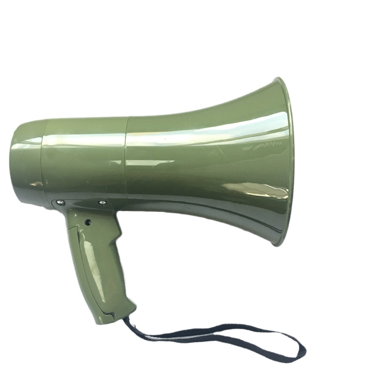 Outdoor handheld lighting rechargeable voice amplifier 5S military green with light recording voice amplifier U disk speaker