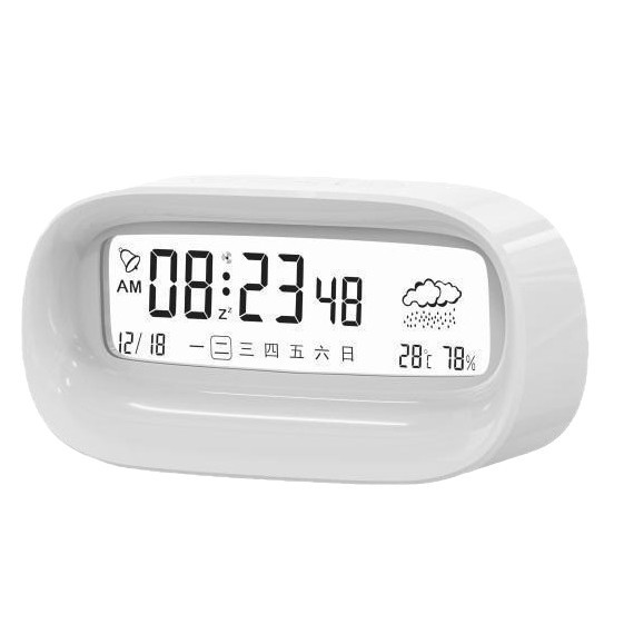 Multifunctional Electronic Alarm Clock Student Simple Silent Transparent Large Screen LED Digital Clock Alarm