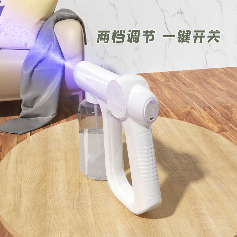 K9 Handheld Wireless Nano Atomizer Disinfection Gun Home Blue Light Spray Gun Alcohol Disinfector Custom