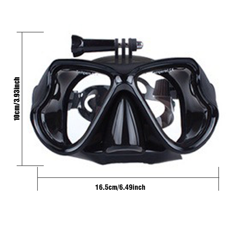 Large frame unisex snorkeling mask silicone waterproof anti-fog equipment adult diving mask with camera free diving