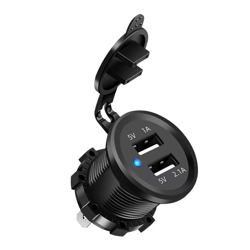 Modified Car Charger Fast Charge Adapter Plug Motorcycle Car Charging Port Retrofit 12-24V Car Cigarette Lighter Head