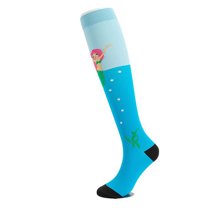 Amazon Cross-Border Spot More Than 200 Styles, Fashionable Long-Tube Men's and Women's Pressure Sports Socks, Sports and Outdoor Compression Socks
