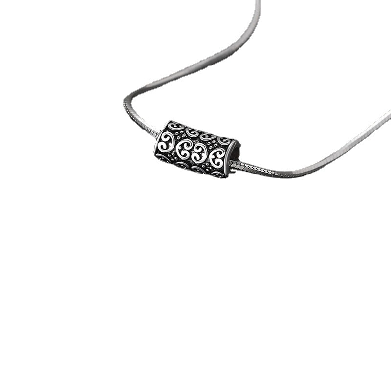 Necklace for men, snake bone chain simple silver chain men's pendant jewelry Valentine's Day
