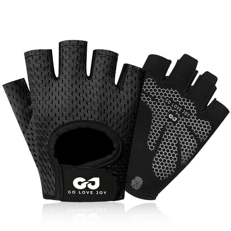 Fitness Gloves Men Women Half Finger Lifting Gym Dumbbell Exercise Cycling Anti-slip Breathable Wrist Protection XG07