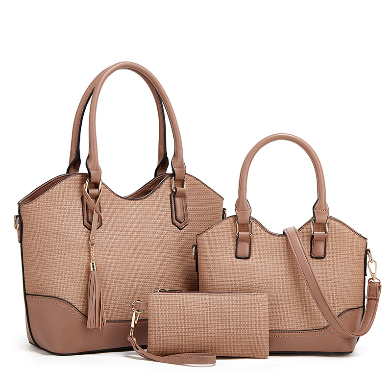 2026 new tote bag is handbag women's bag crossbody backpack three-piece set
