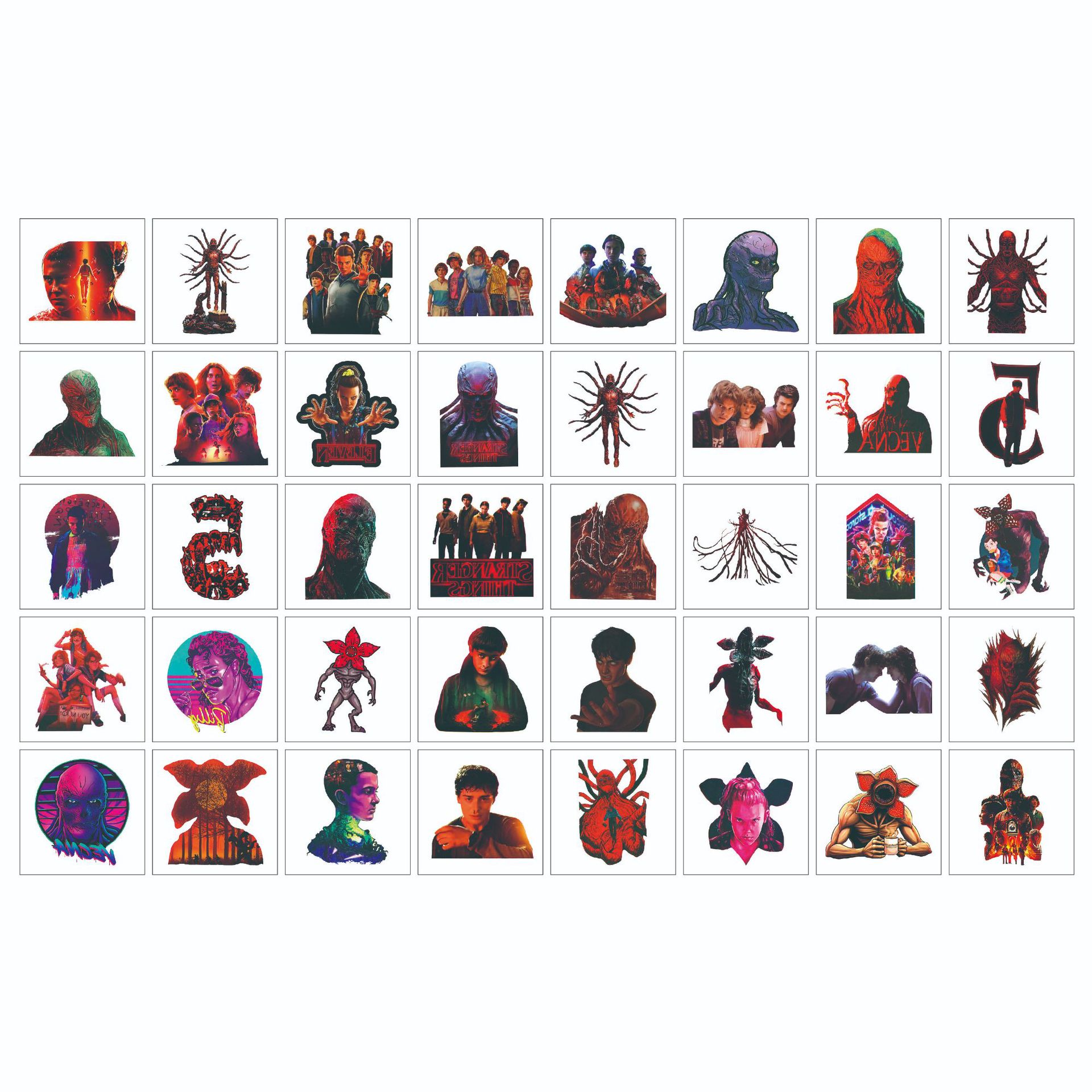 25 Pieces 50 Pieces Cartoon Huntress Girl Group Tattoo Sticker KPop Cartoon Anime Graffiti Tattoo Sticker Paper