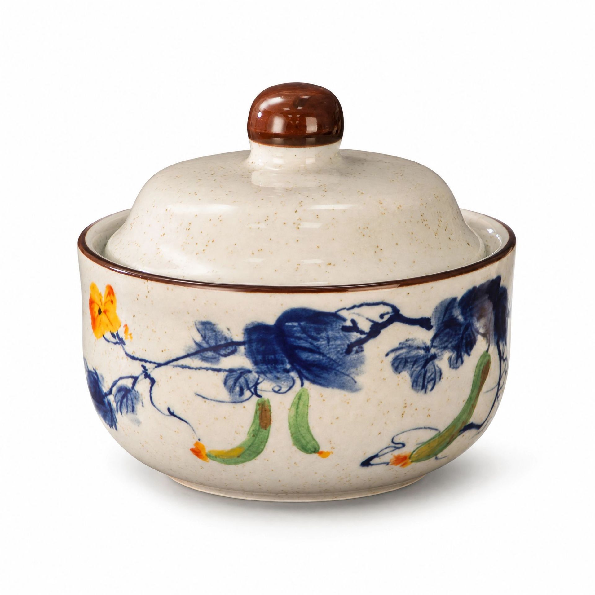 Japanese ceramic stew pot earthenware pot water-separated stew pot household medicine pot soup pot stew soup bowl with lid bowl bird's nest egg steaming bowl stew pot