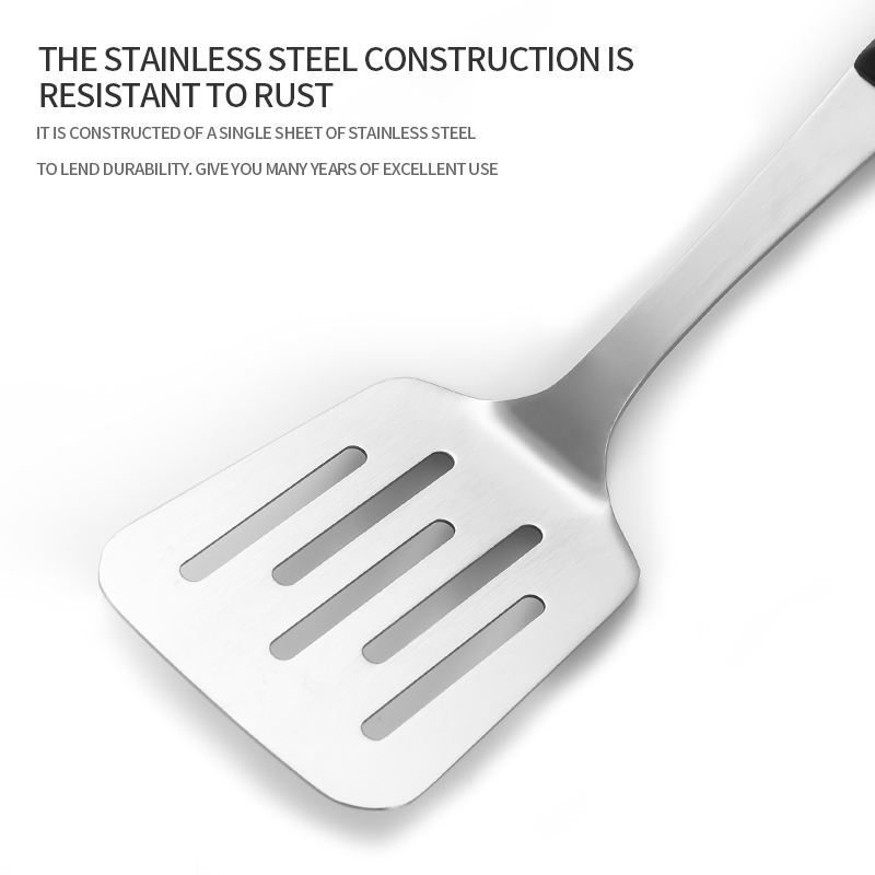 Modern minimalist stainless steel spatula, steak spatula, fish spatula, kitchen steak turner, slotted spatula tool
