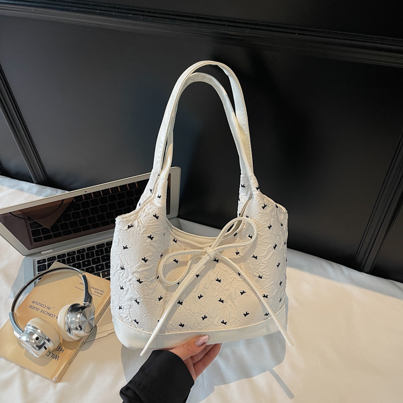 Niche Bow Bags Women 2025 New Shoulder Underarm Bags Handbags Work Commute Handbags