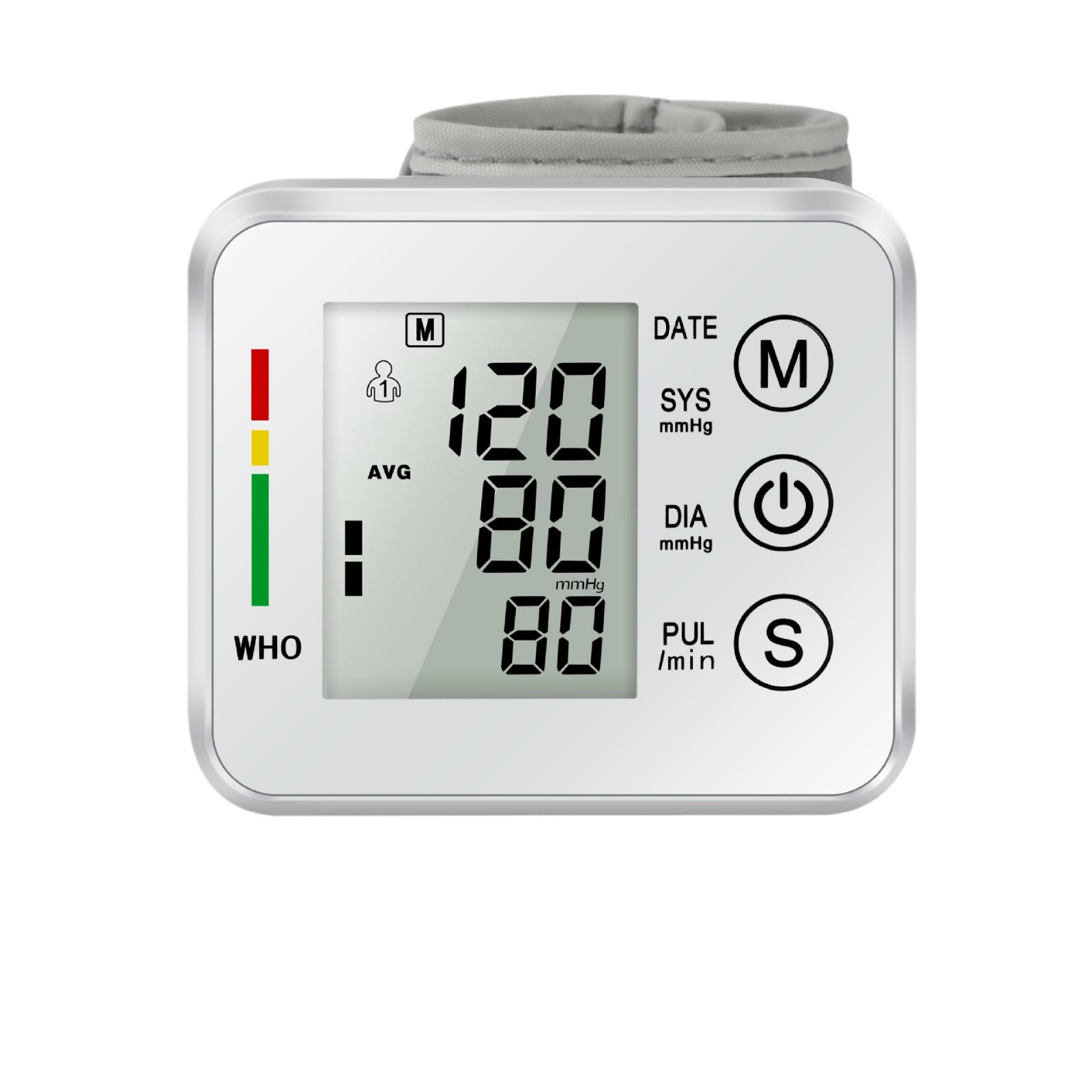 Wrist Blood Pressure Monitor Home Medical Automatic Electronic Measuring Instrument LED Wrist Blood Pressure Monitor