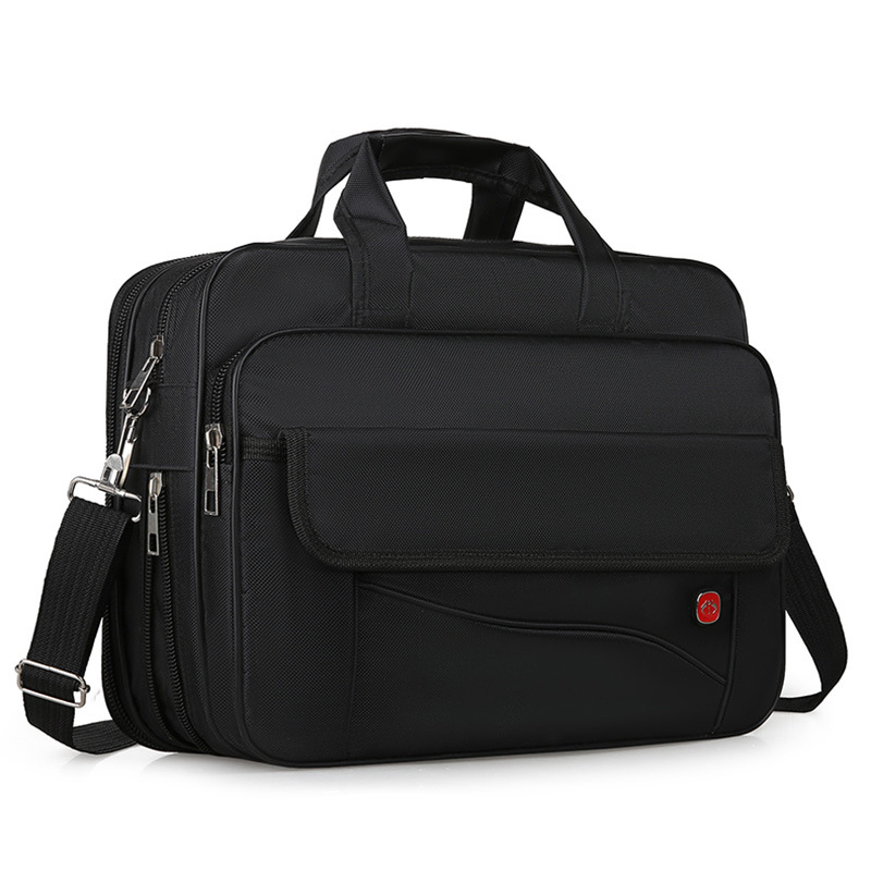 Men's large capacity briefcase for business trips laptop bag手提旅行包商务包