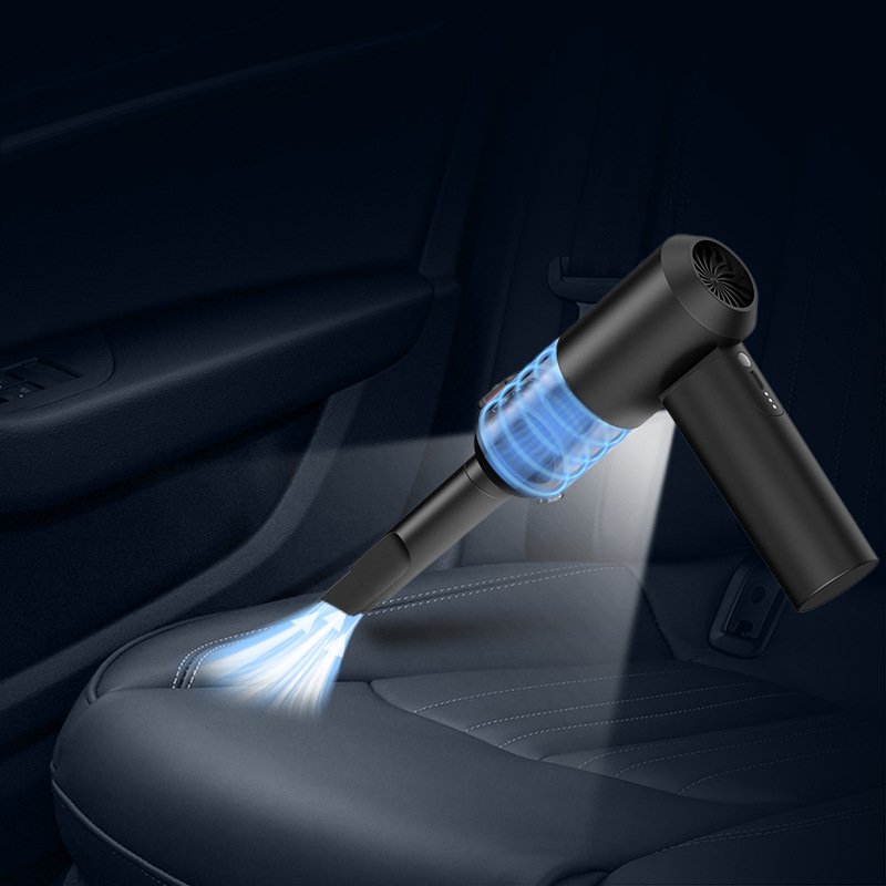 Brushless Motor High Suction Large Battery Suction Blow Vacuum One-Key Dust Removal Foldable Car Vacuum Cleaner