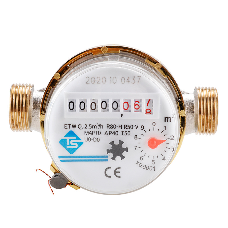 Export Smart Water Meter Household Mechanical Rotary Vane Cold Water Meter High Precision Pointer Digital Combination Water Meter