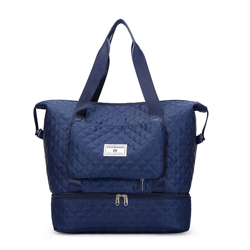 Waterproof Foldable Travel Bag with Wet-Dry Separation, Yoga Fitness Bag, Can Be Used on Trolley, Shoulder Sports Bag