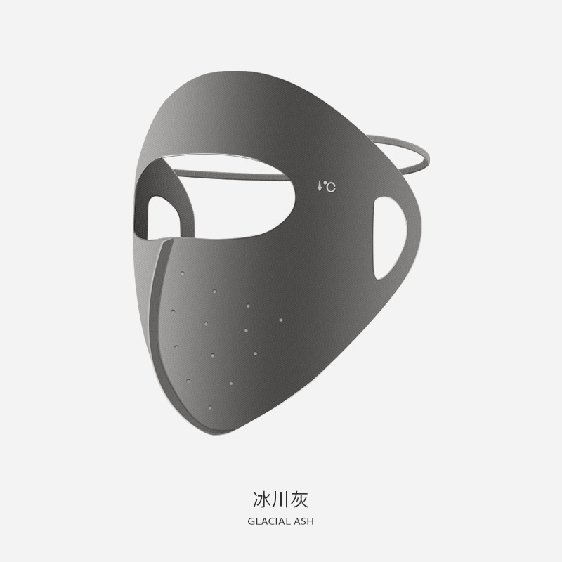 Sun Protection Mask Full Face Cover Ice Silk Cool Summer UV Protection Breathable Forehead Eye Cover Veil XTJ143