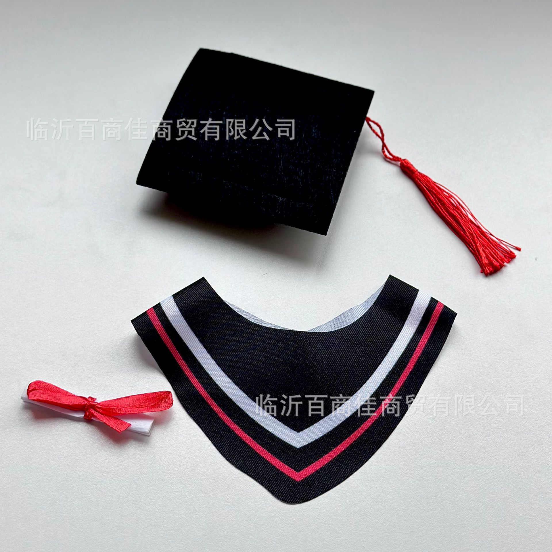 Doctoral uniform 30CM plush doctoral cap certificate set plush toy doll doctoral clothes hat graduation gift