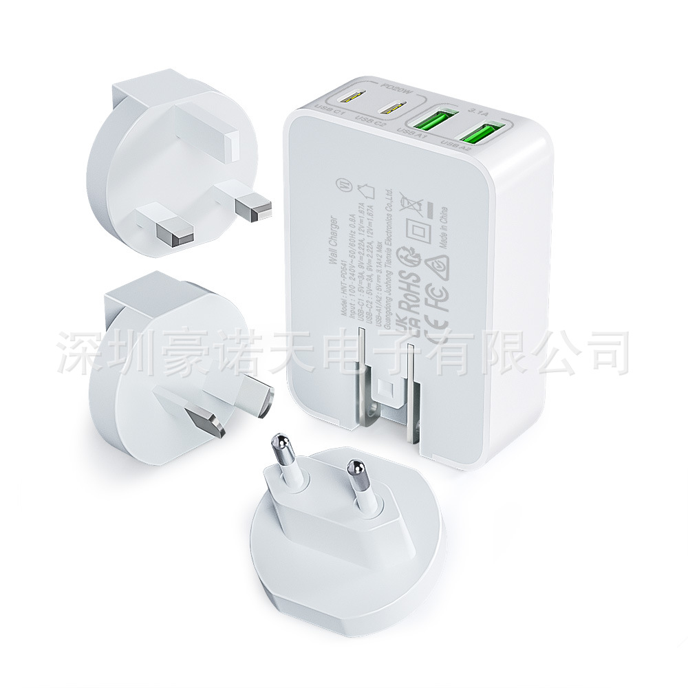 40W Samsung Charger 2C+2A US Fast Charging Head for Apple Samsung Phones Multi-Port Charger
