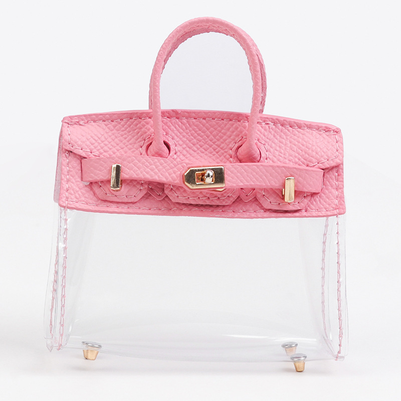 Women's Car Key Bag Set Mini Birkin Bag Pendant Exquisite Small Bag Earphone Bag Lipstick Bag