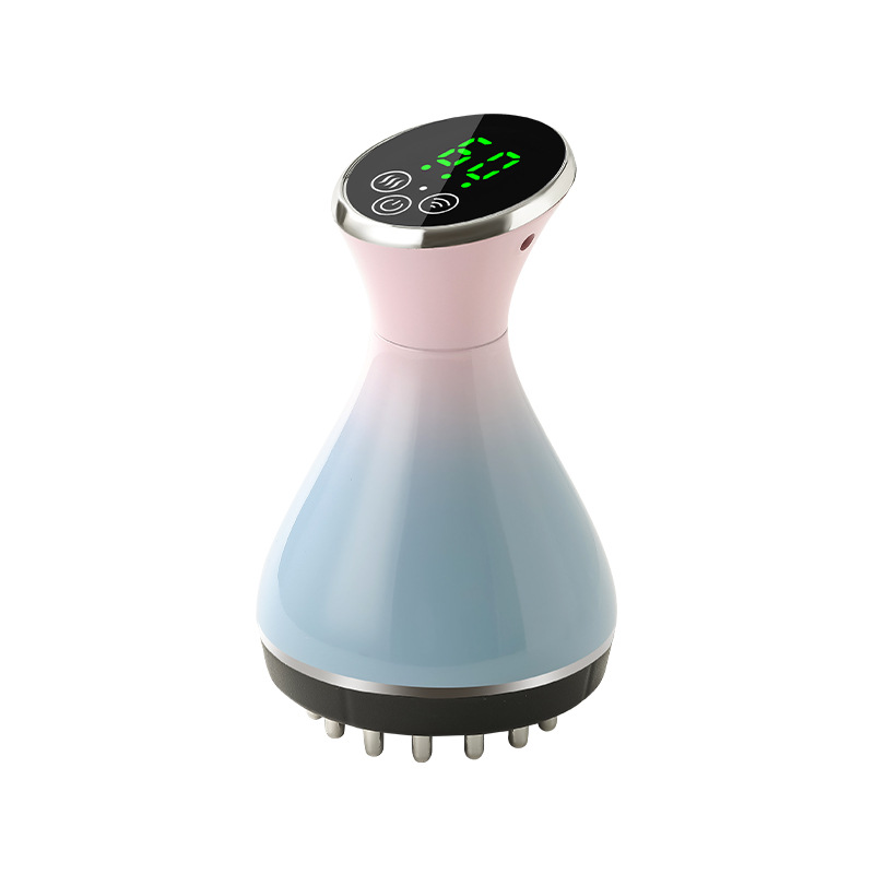 New Microcurrent Meridian Brush Electric Hot Scraping Abdomen Massage Vibration Meridian Dredging Device Home Full Body