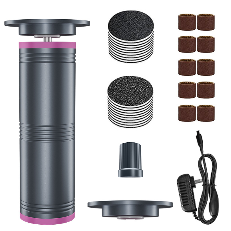 New Electric Foot File, Plug-in Metal Body, Strong Power, 2-in-1 Electric Foot Care Tool