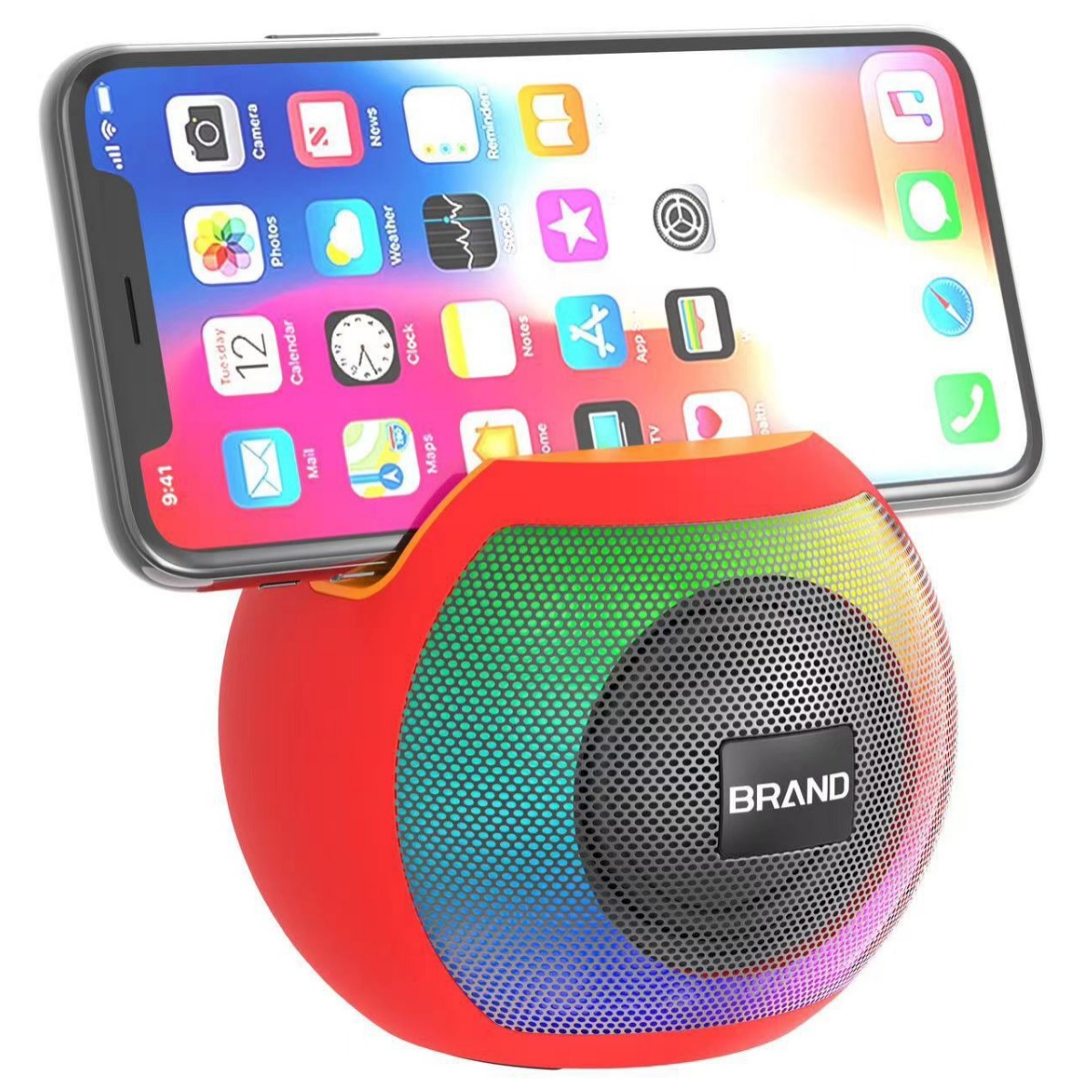 P70 Bluetooth small speaker heavy bass high-definition sound quality outdoor portable speaker colorful colorful light speaker