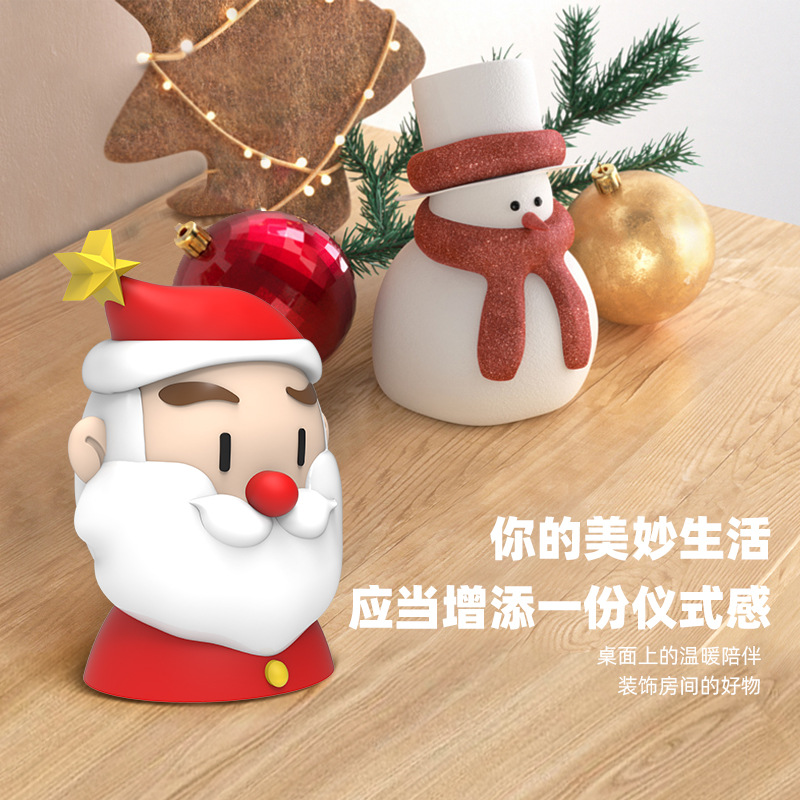 Christmas Cartoon Bluetooth Speaker Cute Mini Santa Claus Reindeer Bluetooth Speaker Gift