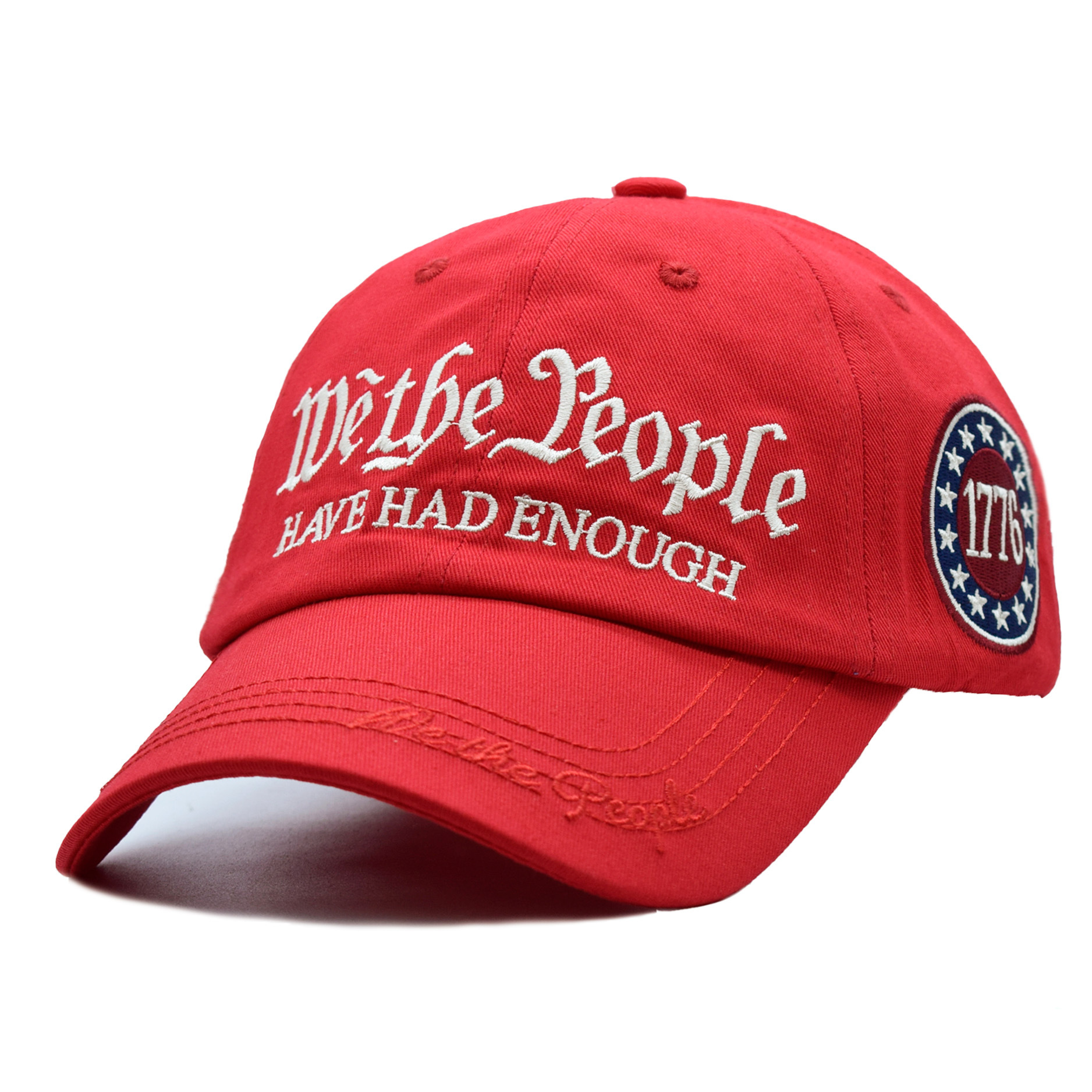 WETHEPEOPLE Embroidered Baseball Cap US Independent Station Distressed Outdoor Sun-Protective Hat Women's Visor Cap