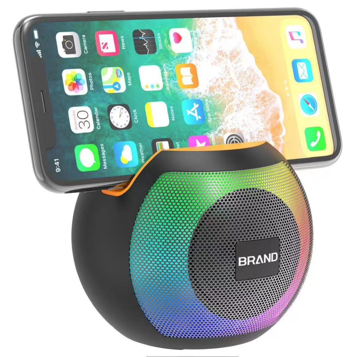 P70 Bluetooth small speaker heavy bass high-definition sound quality outdoor portable speaker colorful colorful light speaker