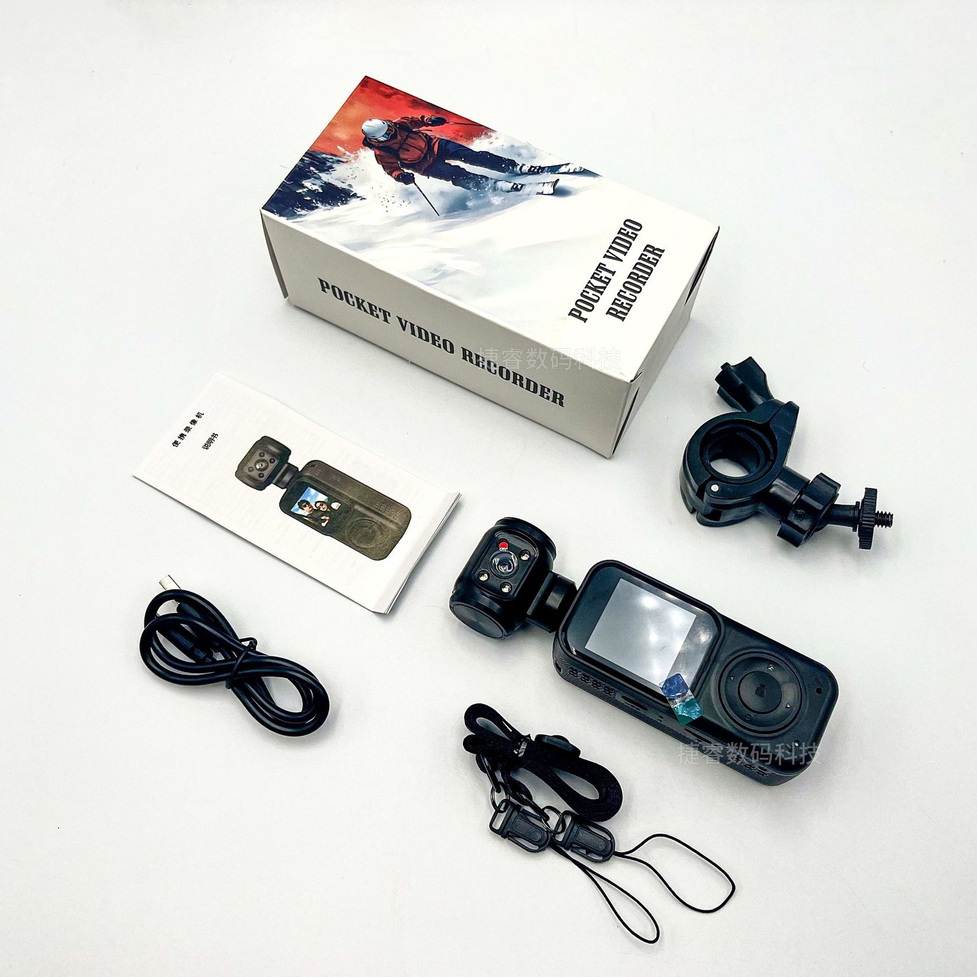 4K HD Handheld Sports Camera Outdoor Camera Vlog Cycling Shooting Pocket Camera Stabilizer Recorder