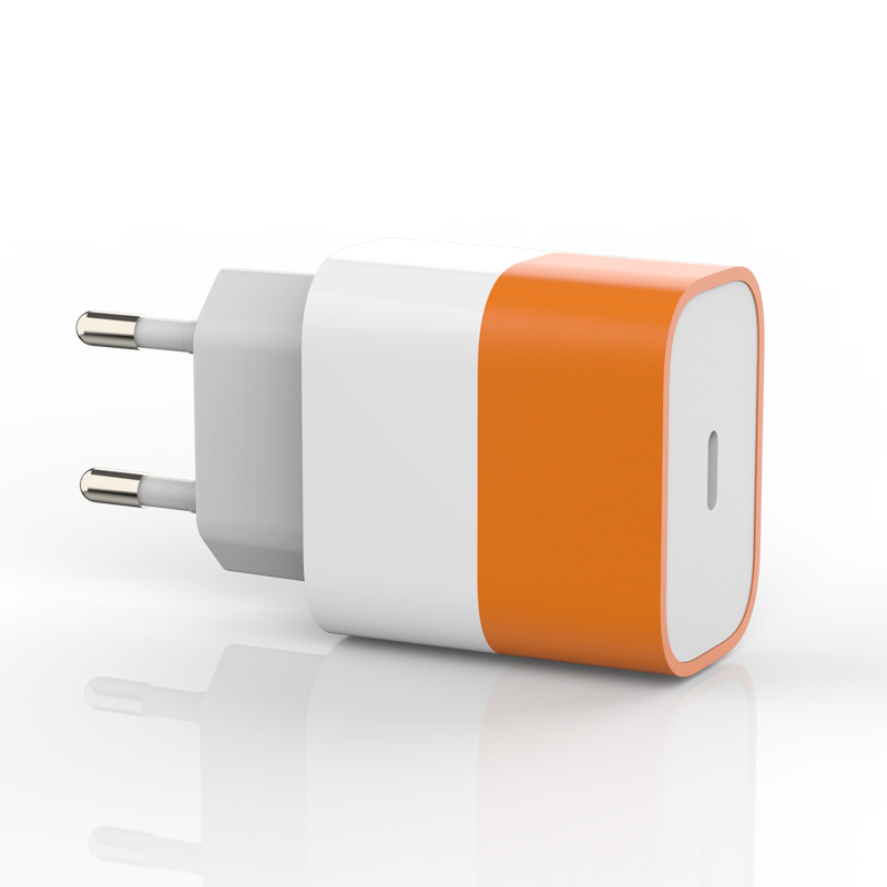 30W PD Fast Charger Dual Color Portable for Apple Huawei Xiaomi Phone Charger Multi-Plug 20W