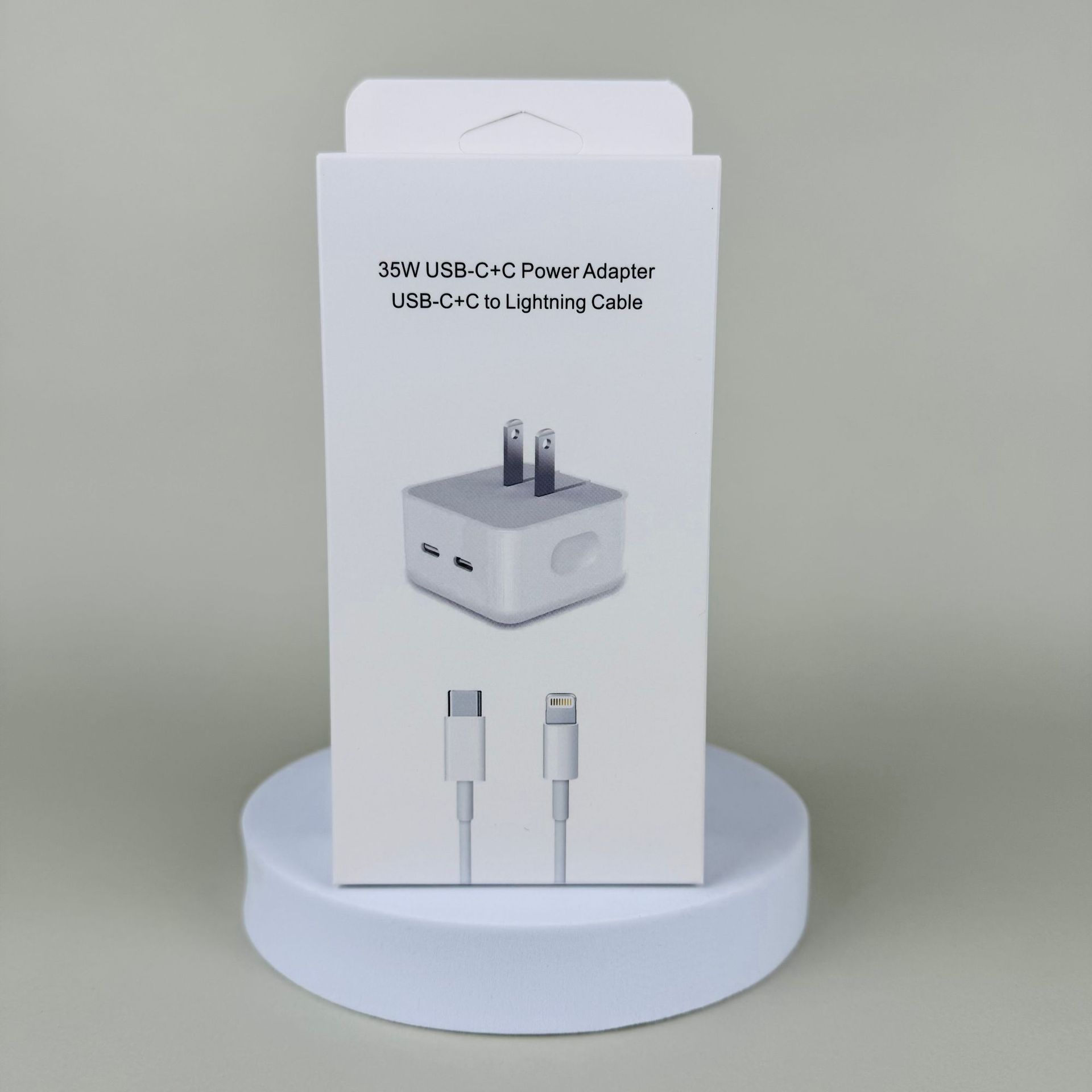Applicable Apple Charger Mobile 35W European Standard Charging Head Dual Port PD50W British Standard Fast Charging Head Set