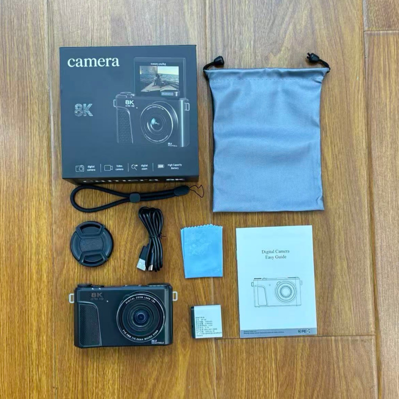 8K mirrorless digital camera high pixel flip screen WiFi upload phone student beauty camera