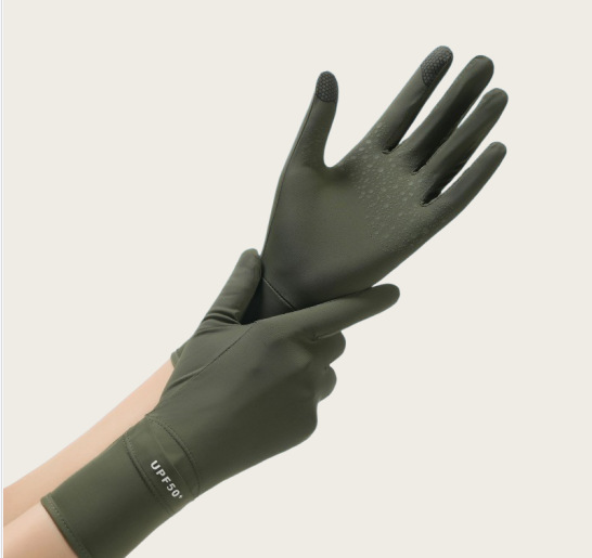 Sun Protection Sleeves, Summer Sun Protection Gloves for Women, Anti-Uv Long Gloves for Driving, Non-Slip, Breathable, Outdoor Cycling Arm Protectors