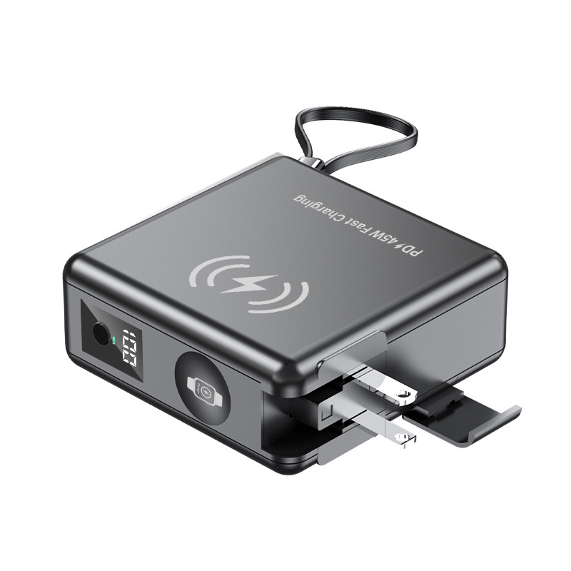Compatible with iPhone 16 Apple 45W fast charge portable six-in-one magnetic charging bank 15000mAh power bank