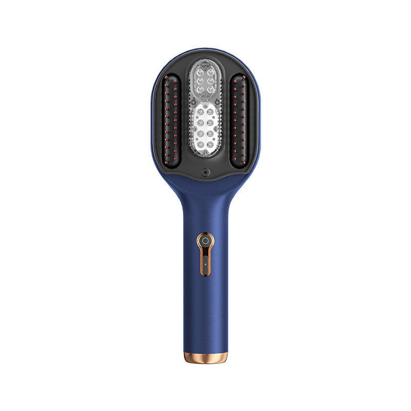 Electric Massage Comb EMS Red Light Massage Instrument Head Applicator Home Red Light Essence Conduction Liquid Women's Comb