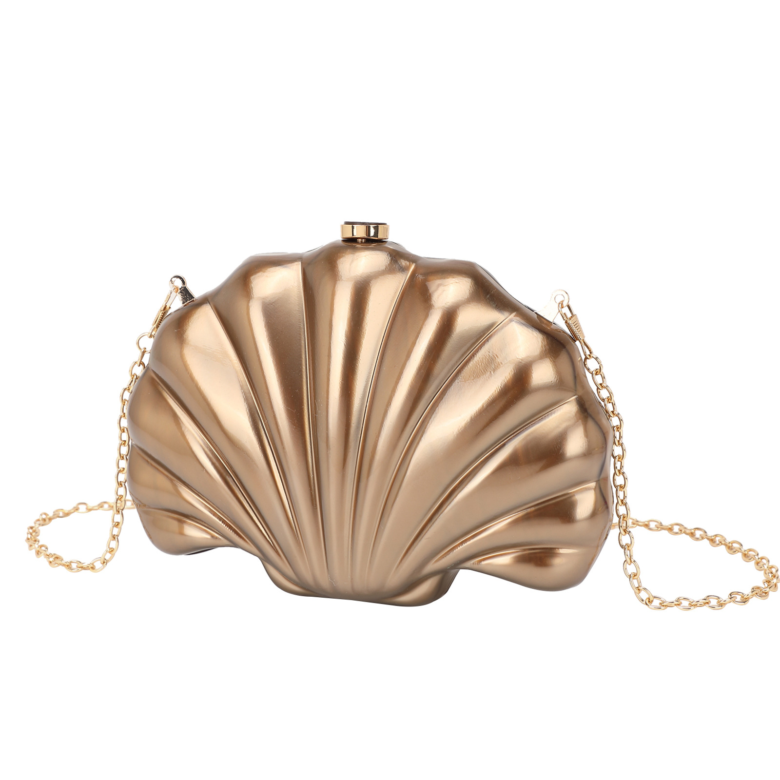 2024 New Shell Bag Natural Multicolor Evening Bag Clutch Bag Chain Shoulder Crossbody Bag Women