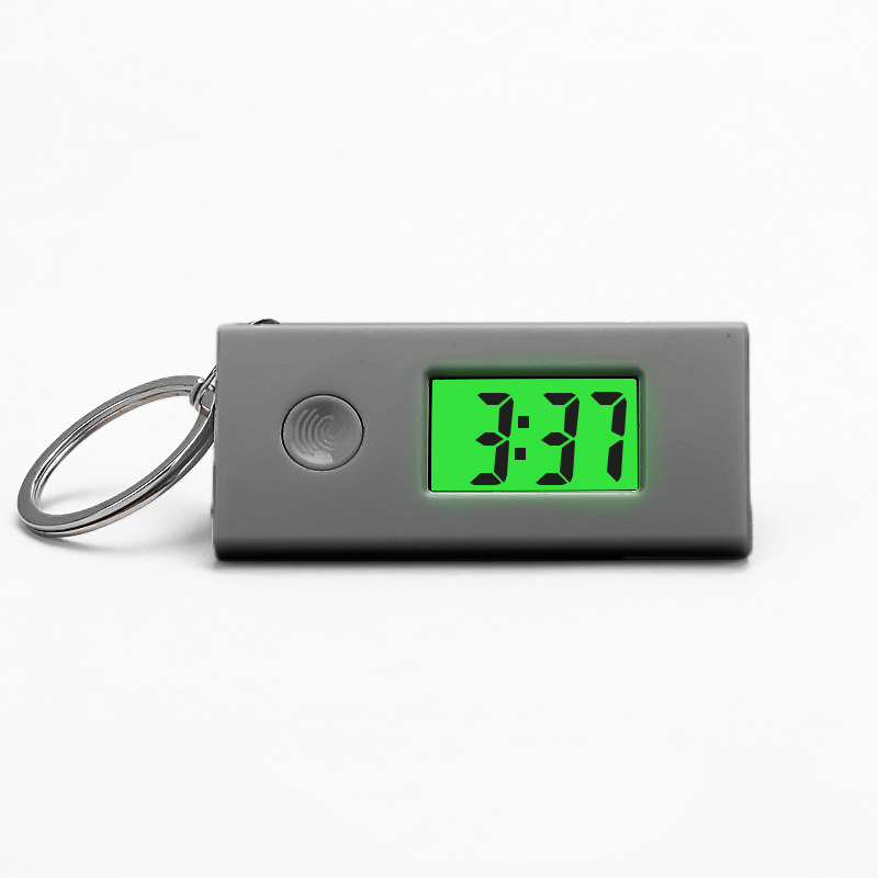 New student children electronic watch male female exam study triangle luminous electronic watch portable backpack keychain