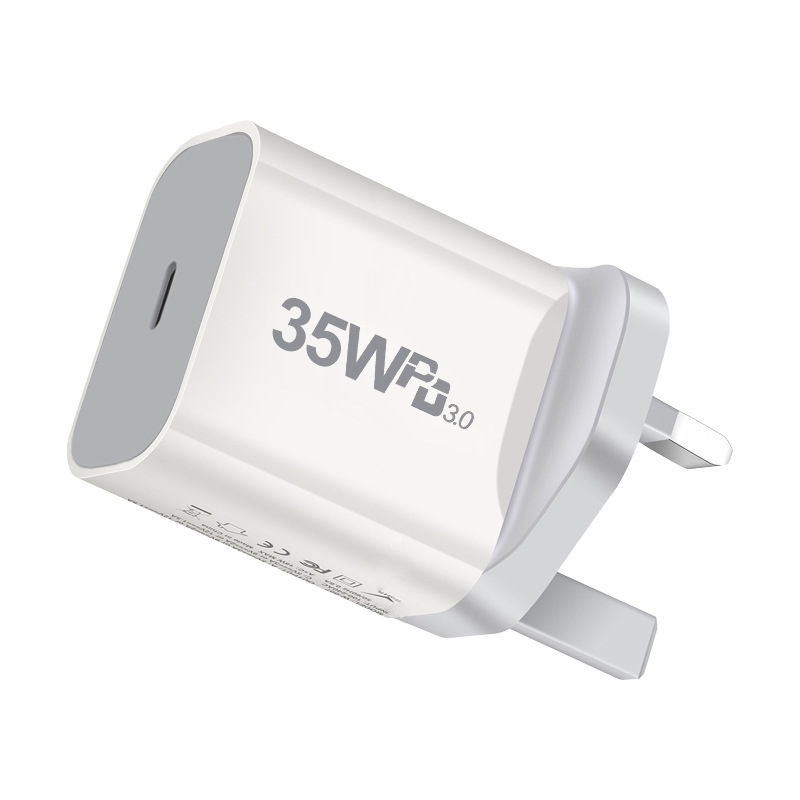PD35W GaN Charger Applicable Apple 15 Fast Charging Head PD+QC3.0 Dual Port Phone Charging Head