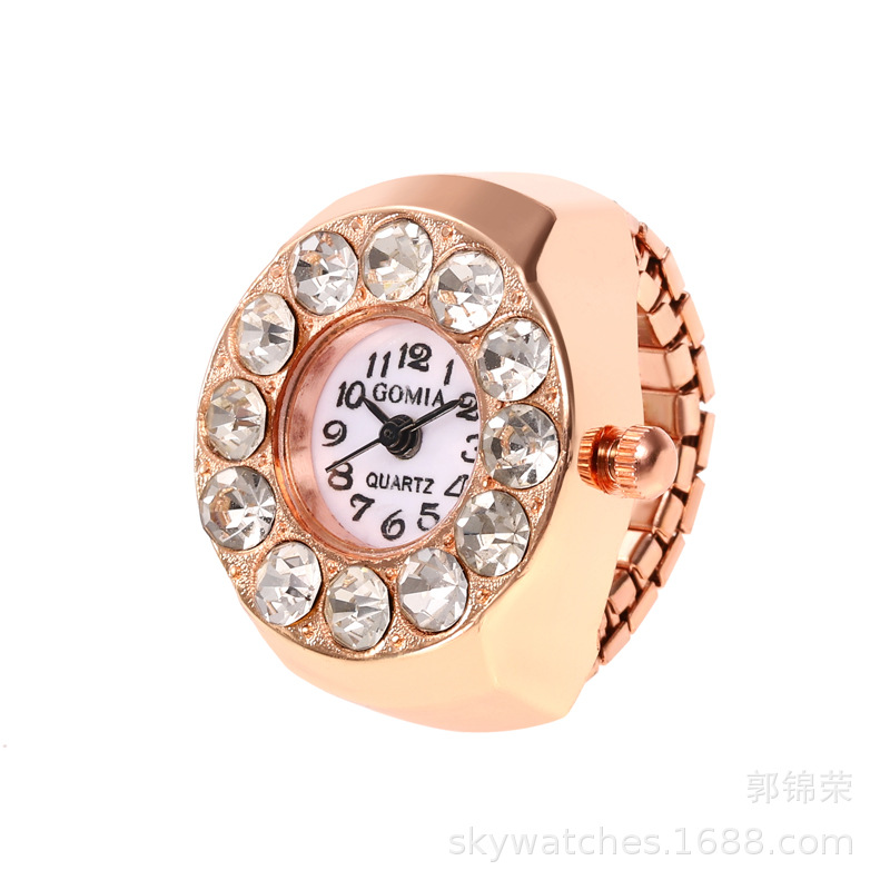 Ring Watch Gold Watch Accessory Student Watch Women's Finger Watch