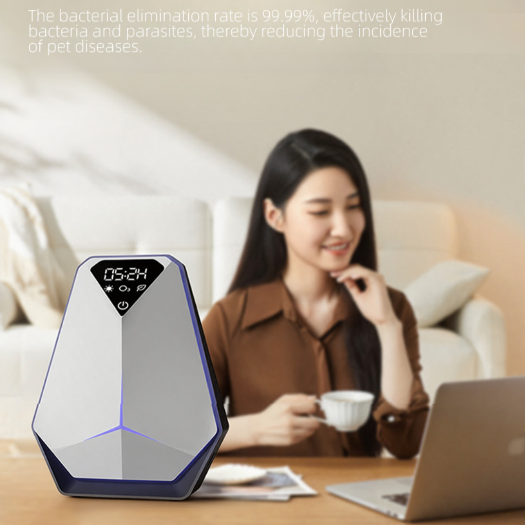 New Air Purifier for Air Conditioning, Pet Hair Removal and Disinfection Machine, Home Desktop Formaldehyde Removal Ozone