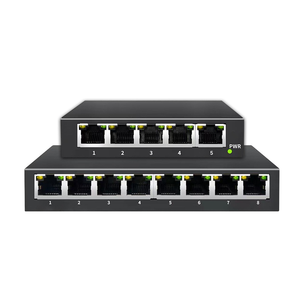 5-Port PoE Switch Gigabit Surveillance Dedicated 1-to-4 Network Switch RJ45 Hub Splitter
