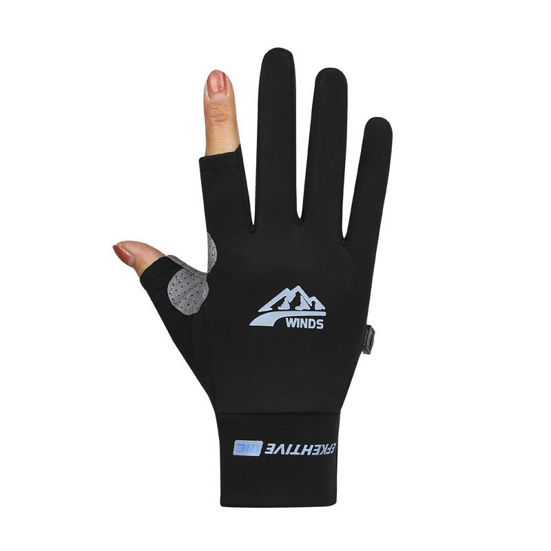 Outdoor Mountain Climbing Fishing Gloves Women's Sports Sunscreen Thin Mountain Climbing Shooting Luya Running Bike Riding Men