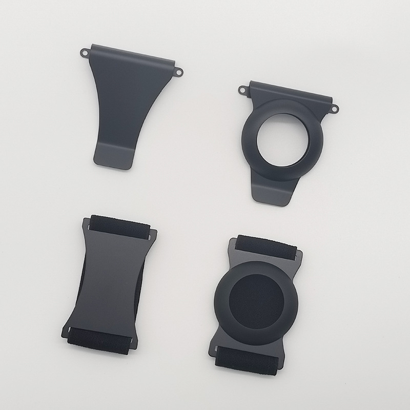 Metal Card Clip Accessories Carbon Fiber Card Holder Stainless Steel Clip Stainless Steel Back Clip with AirTag Slot
