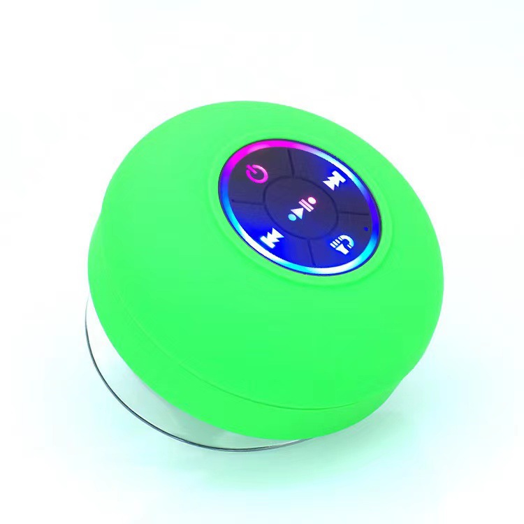Large Suction Cup Waterproof Bluetooth Speaker Bass Outdoor Portable Home Atmosphere Light Glowing Mini Bathroom Speaker