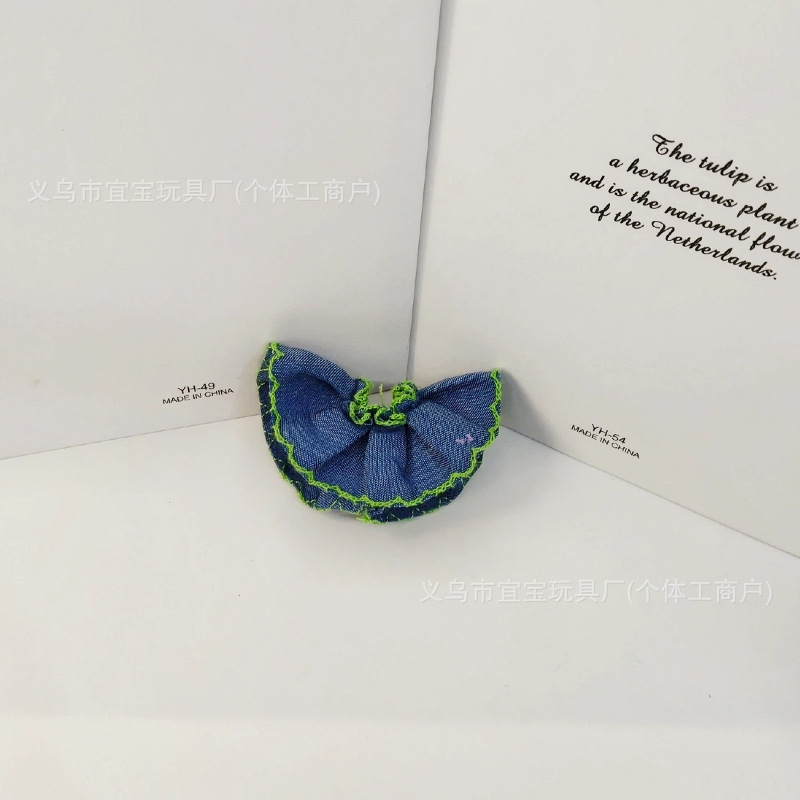 New Long Leg KT Ga Zi Sister Denim Lace Puffy Short Skirt Cute Doll Clothes Hanging Bag Decoration Accessories Matching