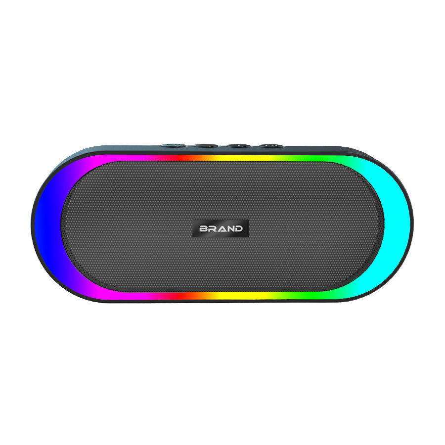 Private mold portable outdoor wireless Bluetooth audio with flowing RGB colorful light Bluetooth speaker
