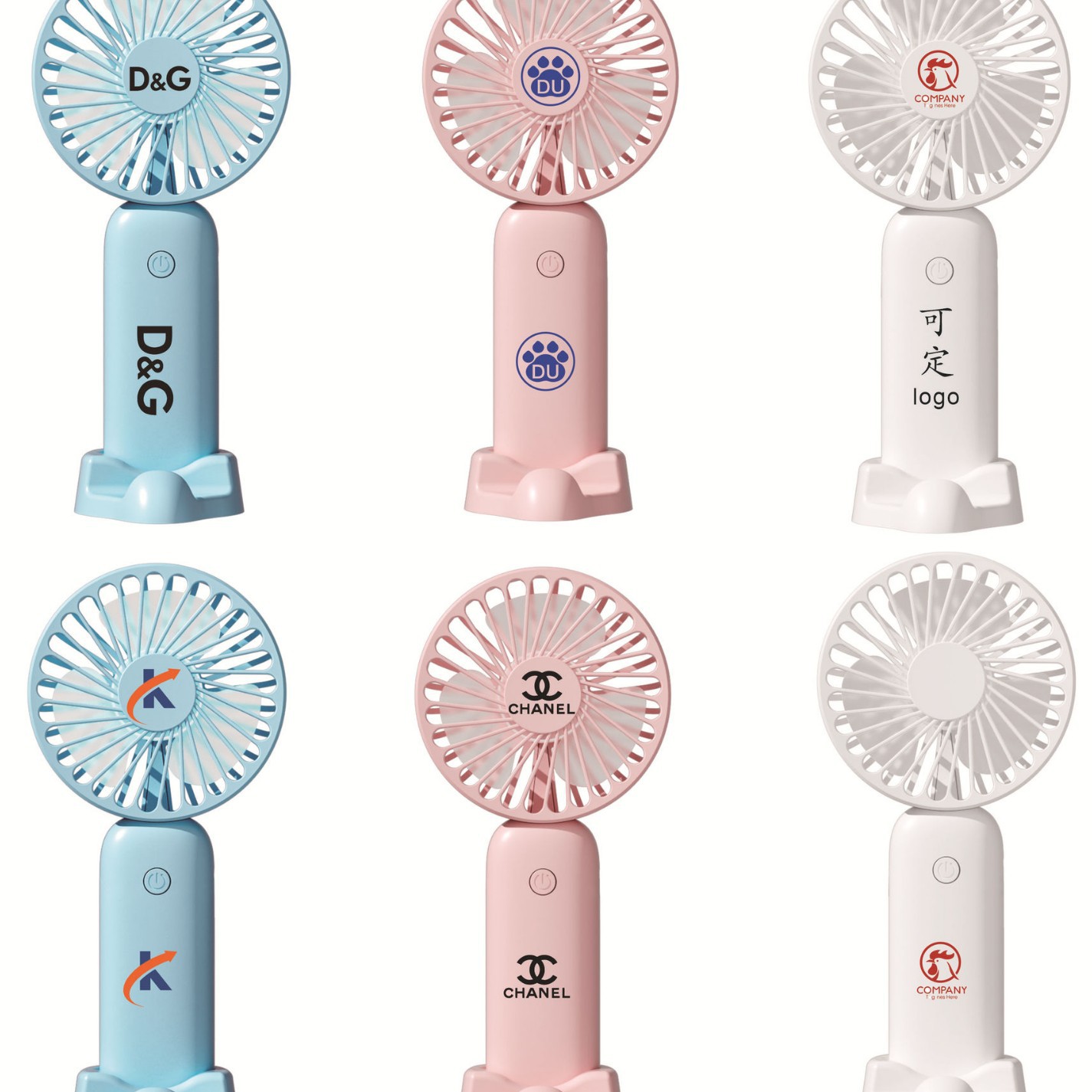 2026 Handheld Small Fan USB Rechargeable Mini Desktop Fan