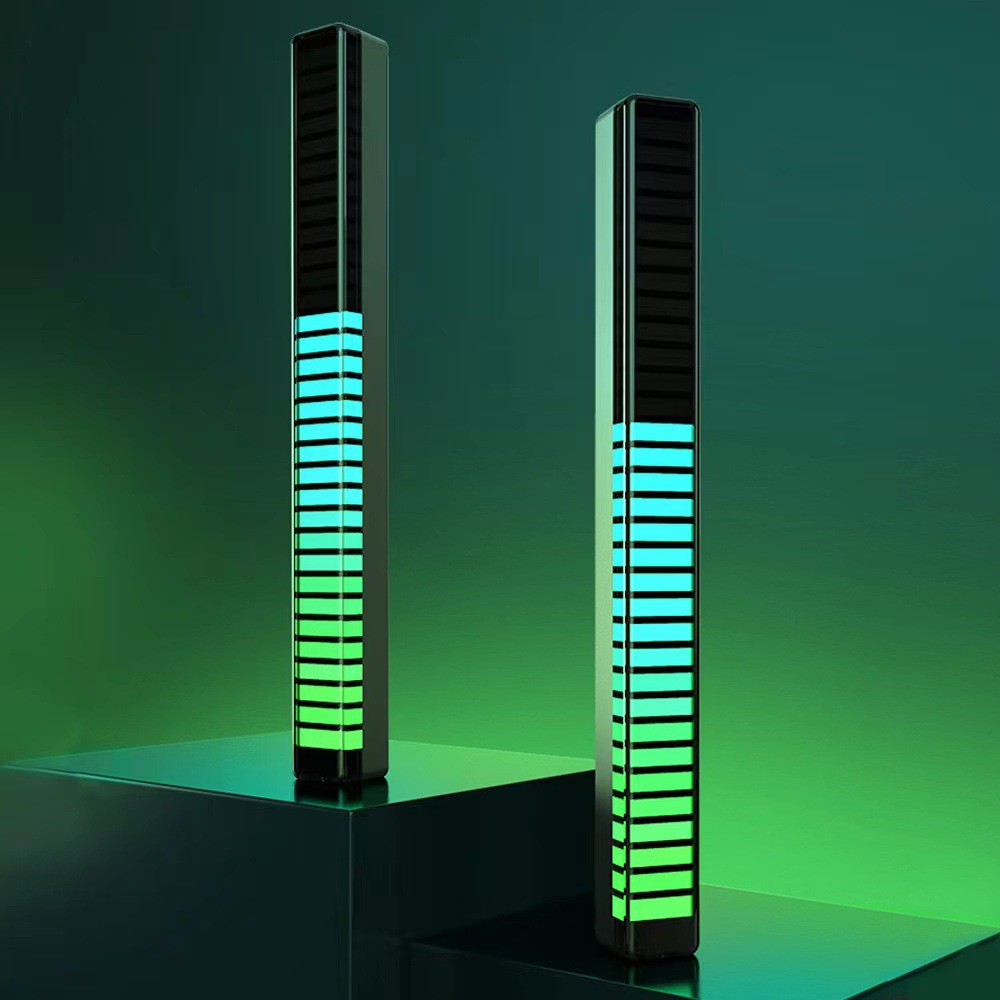 RGB Sound Pickup Light APP Bluetooth Voice Control Rhythm Light Car LED Music Light Computer Desktop Atmosphere Light Strip